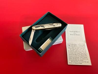 Gold plated York bracelets and Barlow pocket knife