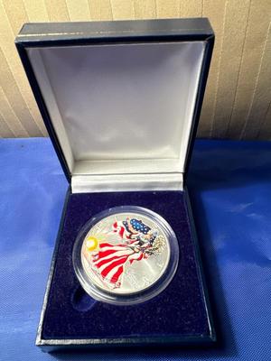 1999 Colorized American Silver Eagle 1 oz (with Box and COA)