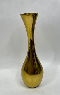 Vintage Brass Vase,, Boho Decor, India Brass Bohemian Gold Brass Vase