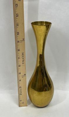 Vintage Brass Vase,, Boho Decor, India Brass Bohemian Gold Brass Vase