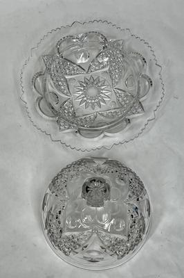 Vintage Clear Butter Dish