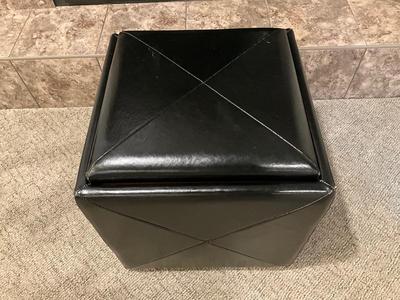 Ottoman with serving tray