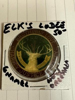 ELKS LODGE ENAMEL NEW ORLEANS