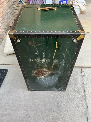 Trunk 22.5" x 20" x 36" Wood is Good - Rusted Spot on Bottom Sheet