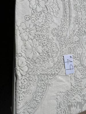 Fancy Lace Tablecloth 60" x 85" No Damage or Holes Seen
