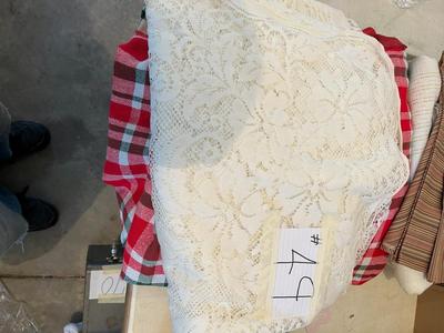 Fancy Lace Tablecloth 60" x 85" No Damage or Holes Seen