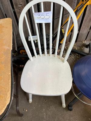 White Wood Chair