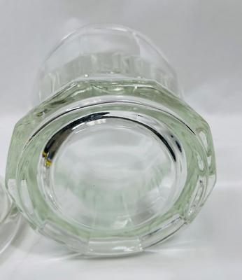 Pharmacy Apothecary Dime Storer Jar Indiana Glass Heavy Glass