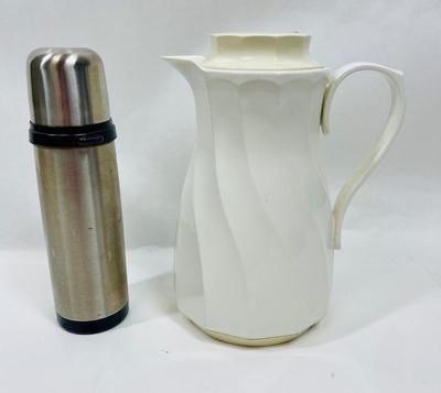 Lot of two Thermal Containers - Coffee Pot and small Thermos