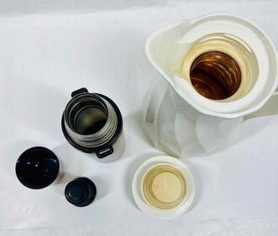 Lot of two Thermal Containers - Coffee Pot and small Thermos