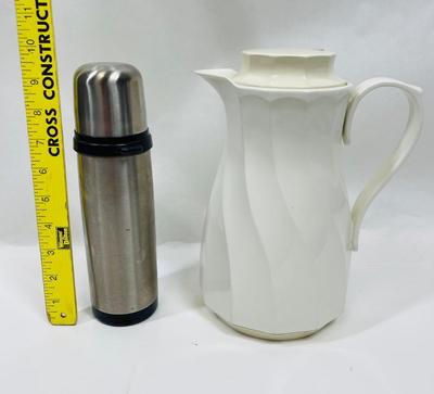 Lot of two Thermal Containers - Coffee Pot and small Thermos