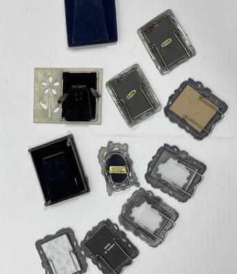 Lot of Mini Miniature Photo Frames All Metal