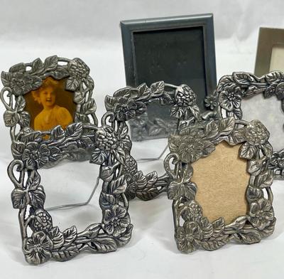 Lot of Mini Miniature Photo Frames All Metal