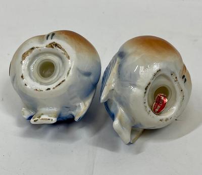Little Birds Salt & Pepper Figurine pair set Blue Birds Bone China