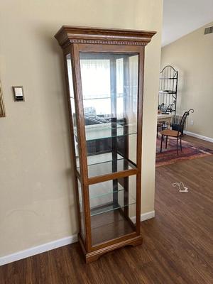 LIGHTED CURIO CABINET