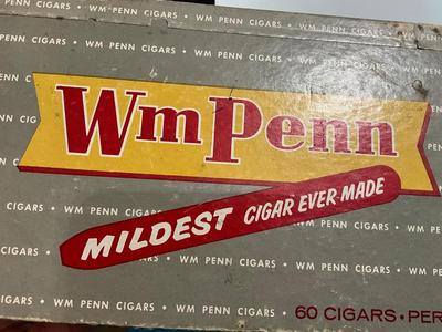 Vintage WmPenn Cigar box and bottle/can openers