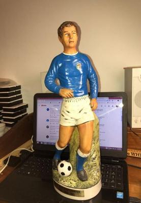 Limited Hand Painted 17.5” Tall Italy World Cup Champions 1934/38/82 Large Decanter Statue as Pictured. (Soccer World Cup Hand Painted...