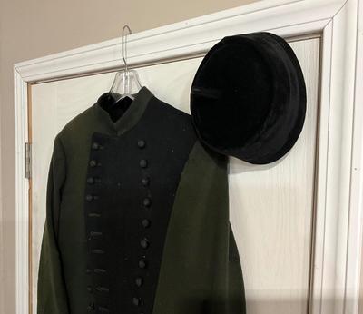 Double breasted Victorian Wool Knights Templar Masonic Uniform Coat and hat