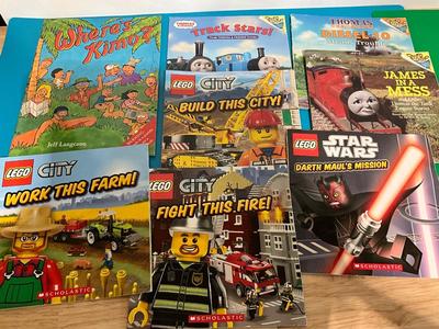 Lego and Thomas the train books