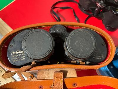 Vintage Tasco and Holiday banoculars