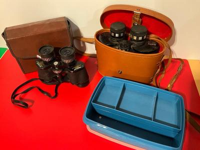 Vintage Tasco and Holiday banoculars