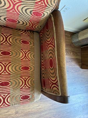 VINTAGE UPHOLSTERED ROCKING CHAIR