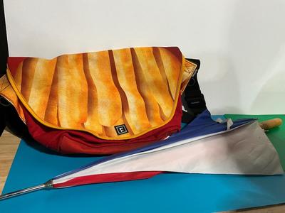 Messenger bag and unbrella