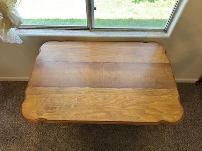 SOLID WOOD DROP LEAF FOYER TABLE