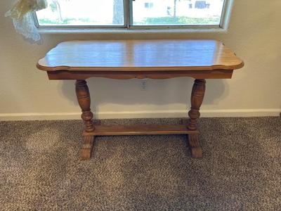 SOLID WOOD DROP LEAF FOYER TABLE