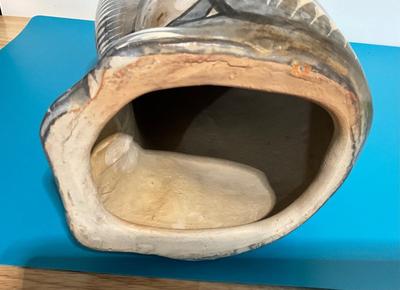 Tonala Mexico Burnished ceramic cat