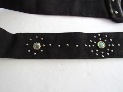 2 Women's Vintage Belts, 1940-50s & Retro Glitter Belt, 42"
