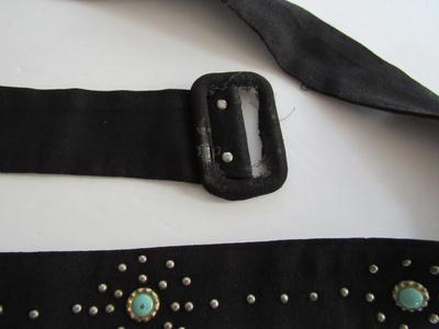 2 Women's Vintage Belts, 1940-50s & Retro Glitter Belt, 42"