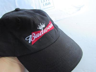 Budweiser Lot: Never Used T Shirt, Baseball Cap, and Older Decals