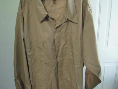 Men's Button Down Shirt, Poly/Cotton Blend