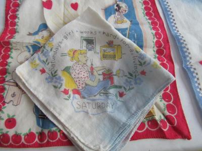 Lot of Vintage Kid's Hankies