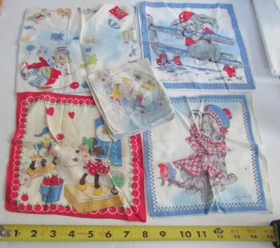 Lot of Vintage Kid's Hankies