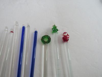 Vintage Glass Swizzle Sticks/Stirrers