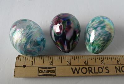 Lot of Older Gibson Glass Eggs