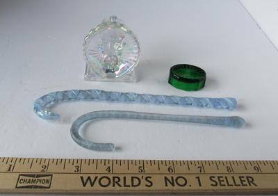 Glass Turkey, Gibson Glass Candy Canes, Mosser Salt