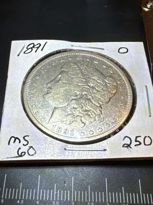 1891 O MS 60 Morgan 1014