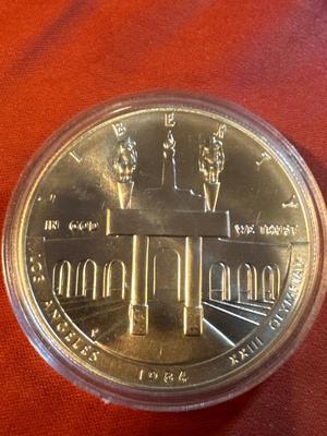 1984 U S OLYMPICS LOS ANGELES .999 silver 1 Troy Oz