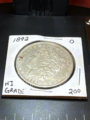 1892 O Morgan Hi Grade MS 60 1023