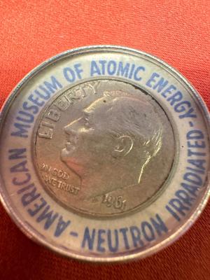 1961 Neutron Irradiated Roosevelt Dime