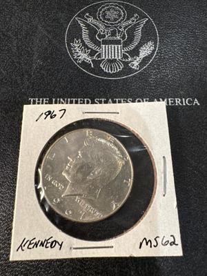 1967 MS62 Kennedy U S COIN