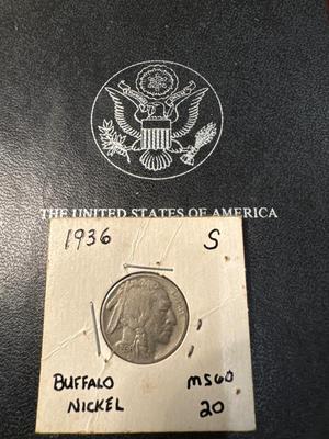 1936 S BUFFALO NICKEL US COIN