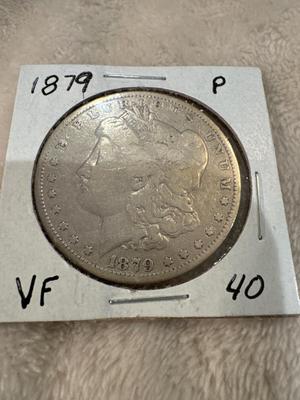 1879 P MORGAN VF US COIN SILVER 1005