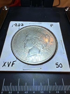 1922 P Peace Dollar XVF US COIN SILVER 1008