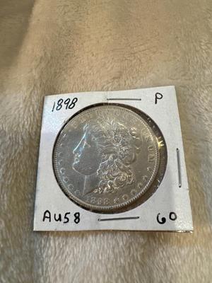 1898 P MORGAN AU58 US COIN SILVER