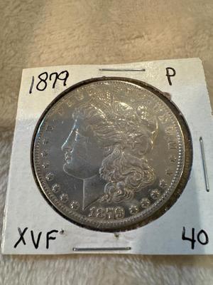 1879 P MORGAN XVF US COIN SILVER 1027