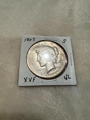 1923 S PEACE DOLLAR XVF US COIN 1033